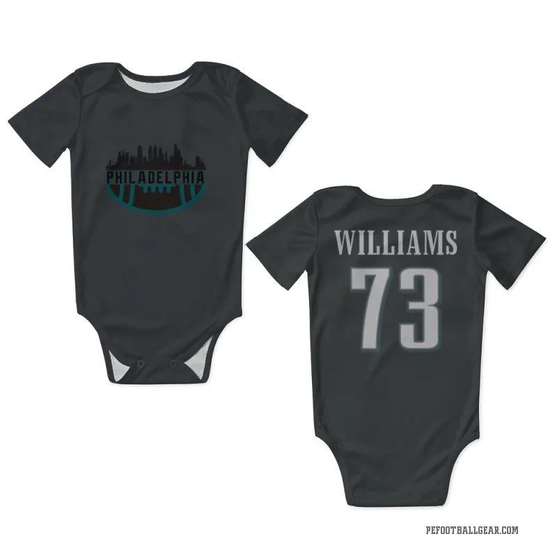 Cameron Williams  Black Philadelphia Eagles  Newborn & Infant Bodysuit