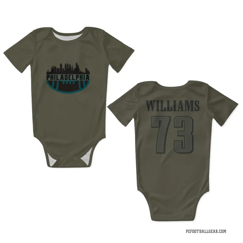 Cameron Williams  Olive Philadelphia Eagles  Newborn & Infant Bodysuit