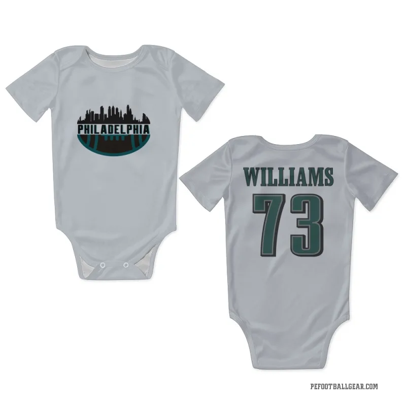 Cameron Williams  White Philadelphia Eagles  Newborn & Infant Bodysuit