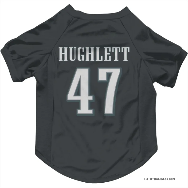 Charley Hughlett Black Philadelphia Eagles Cat & Dog Pet Jersey