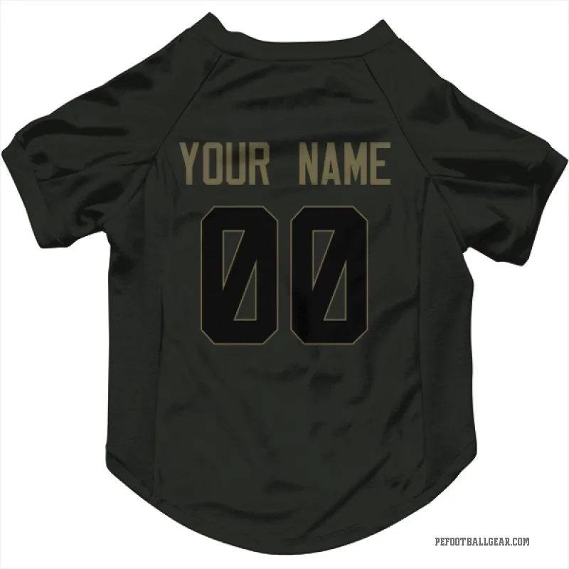 Custom Black Philadelphia Eagles Service Cat & Dog Pet Jersey