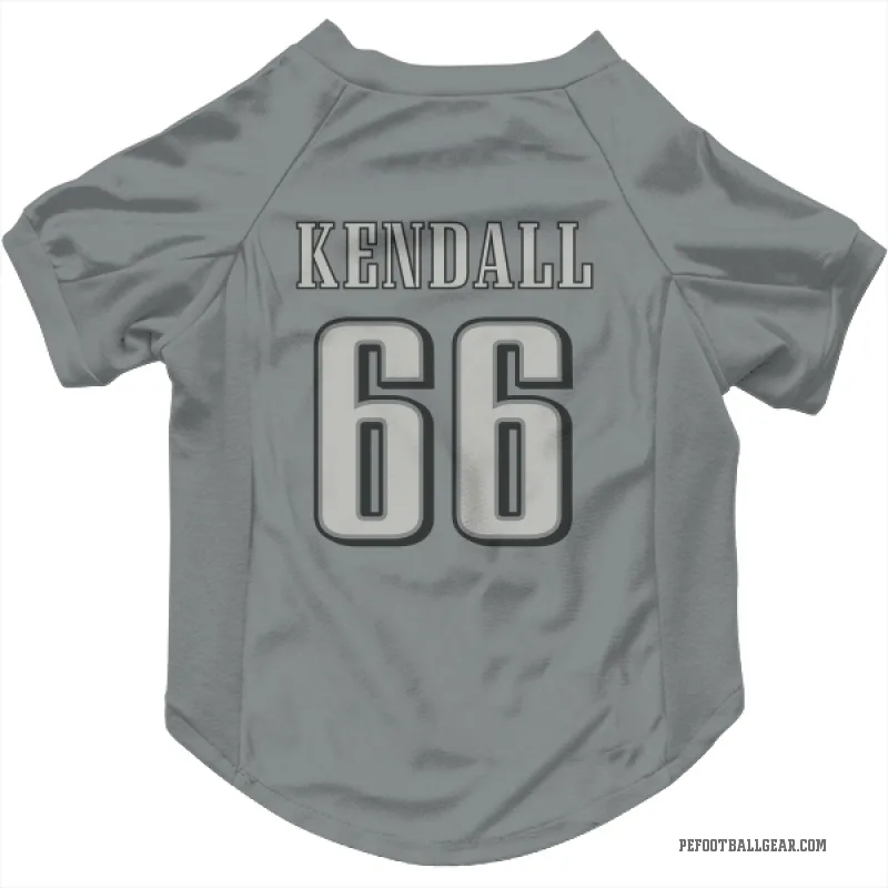 Drew Kendall Charcoal Philadelphia Eagles Cat & Dog Pet Jersey