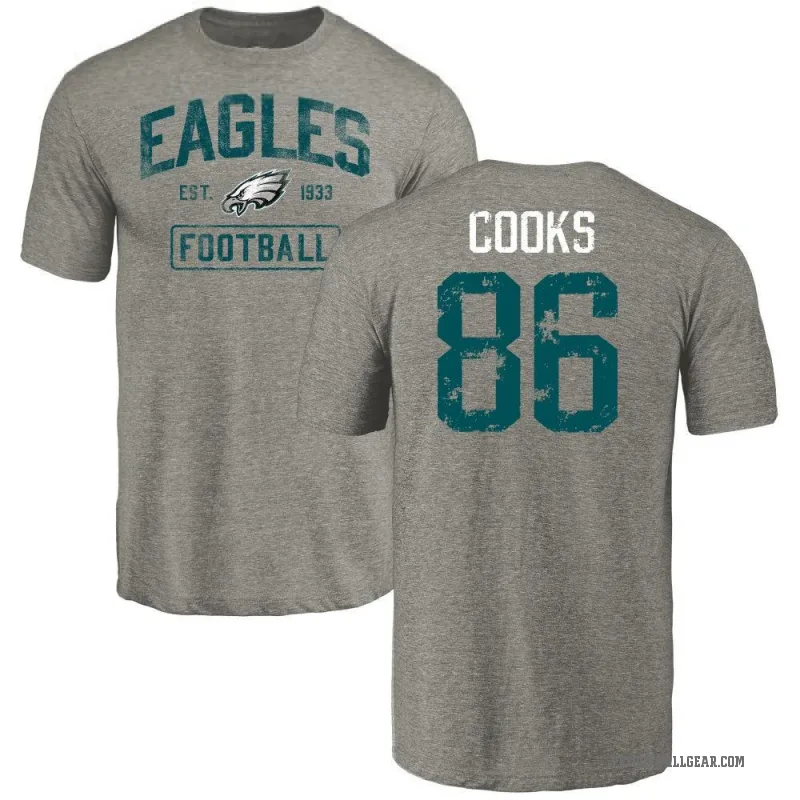 Elijah Cooks Youth Gray Philadelphia Eagles Distressed T-Shirt