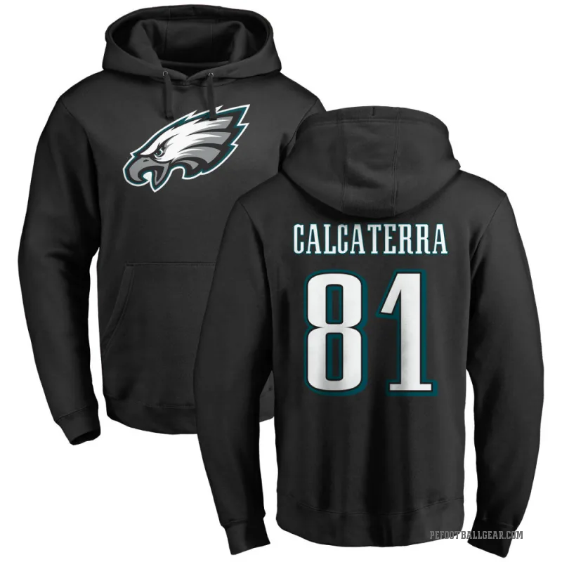 Grant Calcaterra Youth Black Philadelphia Eagles Pro Line Logo Pullover Hoodie