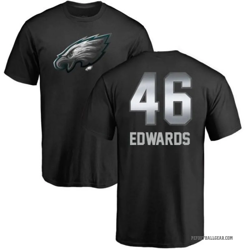 Herman Edwards Youth Black Philadelphia Eagles Midnight Mascot T-Shirt -
