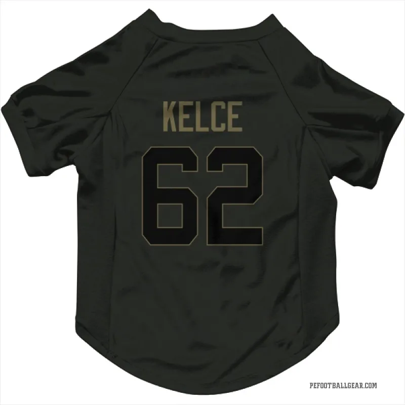 Jason Kelce Black Philadelphia Eagles Service Cat & Dog Pet Jersey