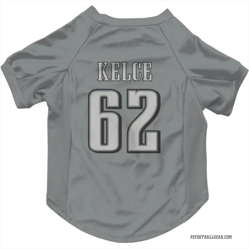 Jason Kelce Charcoal Philadelphia Eagles Cat & Dog Pet Jersey