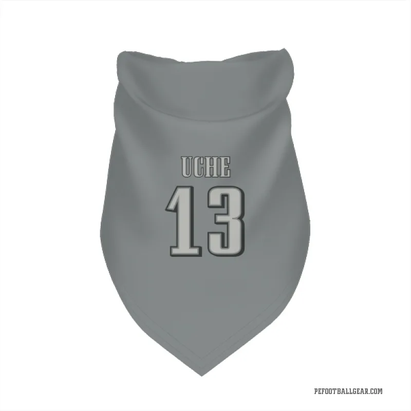 Joshua Uche Charcoal Philadelphia Eagles Cat & Dog Pet Bandana
