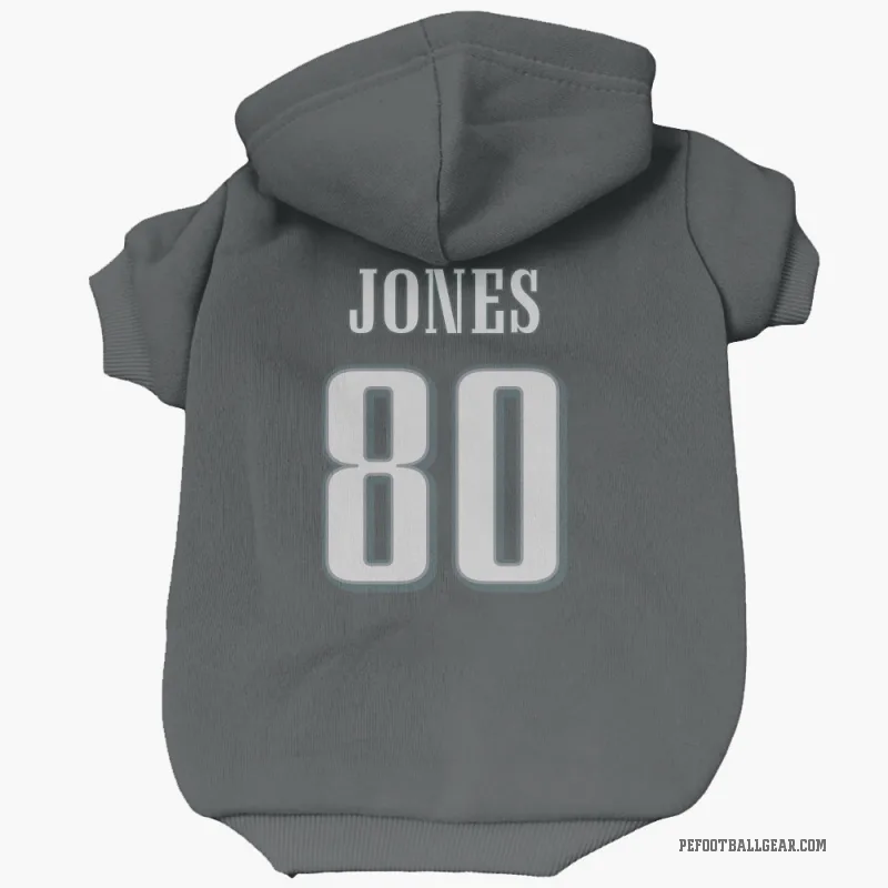 Julio Jones Black Philadelphia Eagles Cat & Dog Pet Hoodie