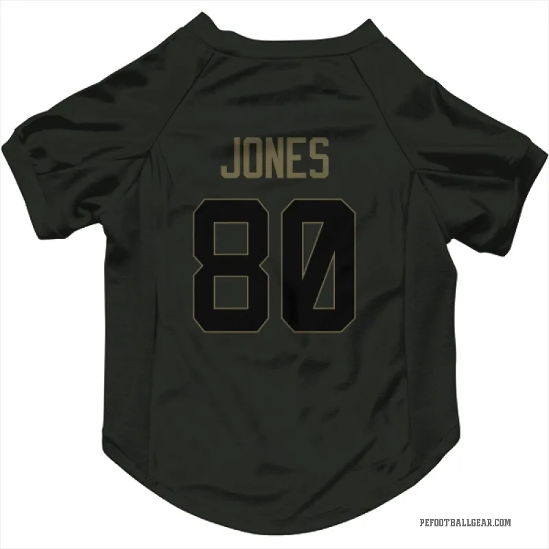 Julio Jones Black Philadelphia Eagles Service Cat & Dog Pet Jersey