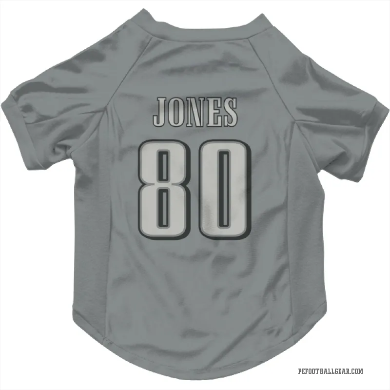 Julio Jones Charcoal Philadelphia Eagles Cat & Dog Pet Jersey