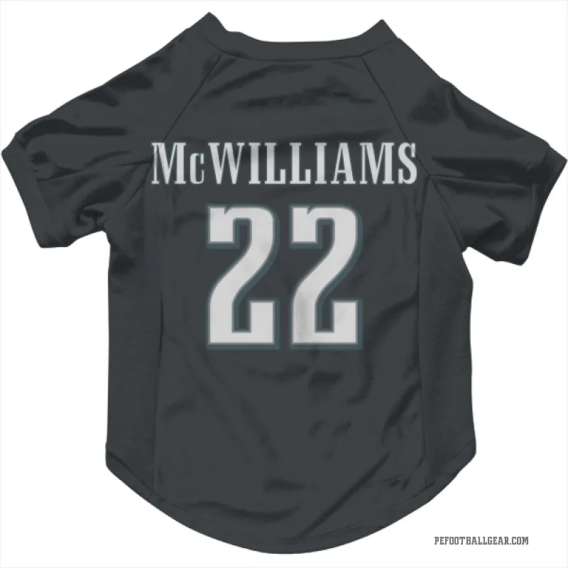 Mac McWilliams Black Philadelphia Eagles Cat & Dog Pet Jersey