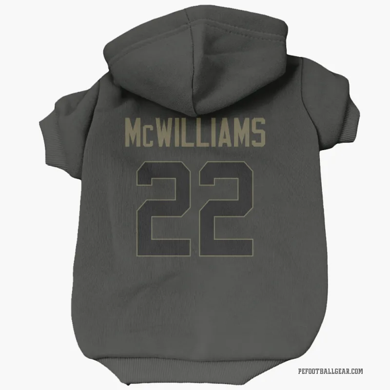Mac McWilliams Black Philadelphia Eagles Service Cat & Dog Pet Hoodie
