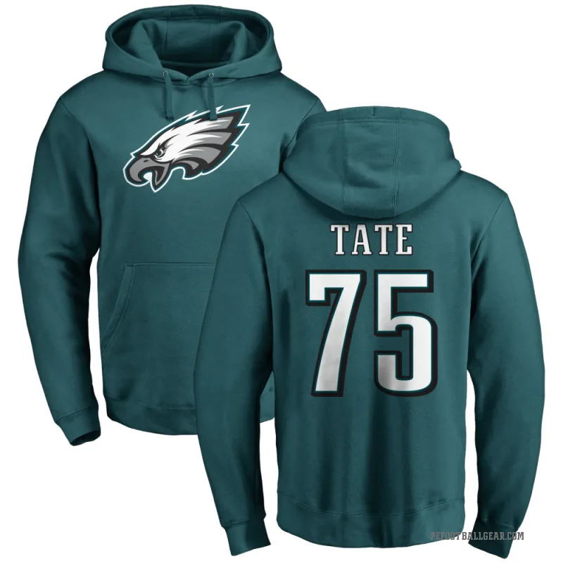 Marcus Tate Men's Green Philadelphia Eagles Pro Line Logo Pullover Hoodie