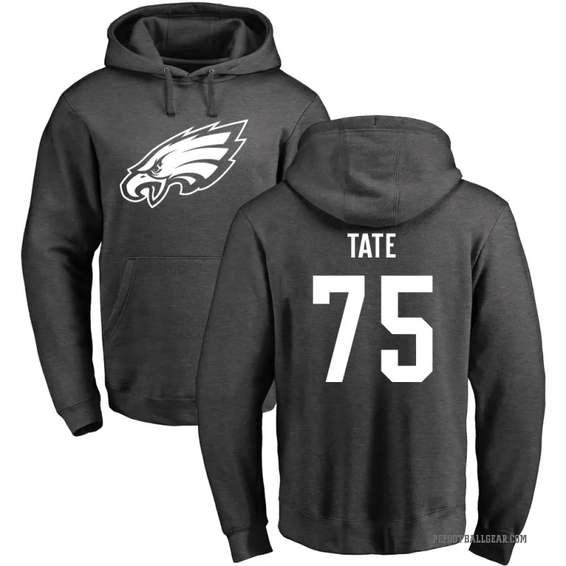 Marcus Tate Men's Philadelphia Eagles Pro Line by Branded Ash One Color Pullover Hoodie