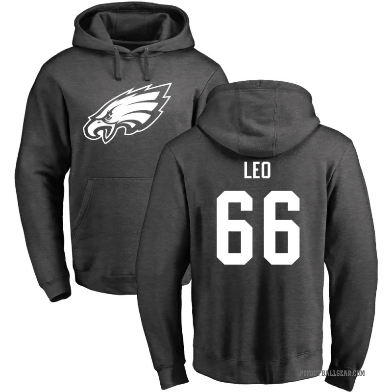 Matt Leo Men's Philadelphia Eagles Pro Line by Branded Ash One Color Pullover Hoodie
