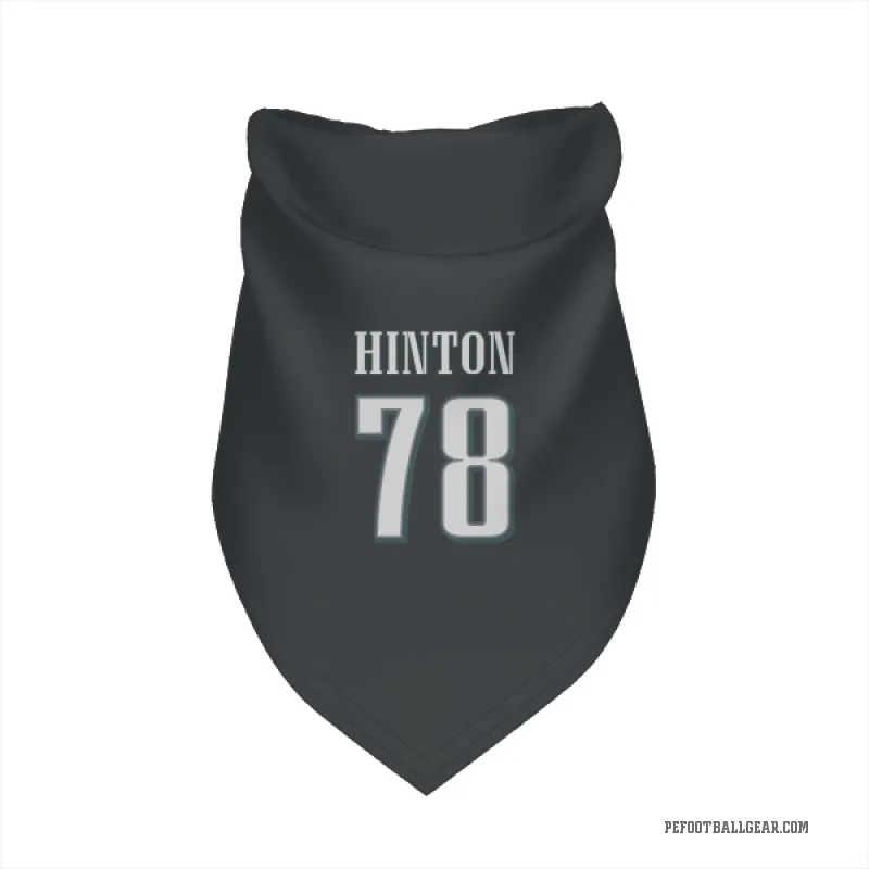 Myles Hinton Black Philadelphia Eagles Cat & Dog Pet Bandana