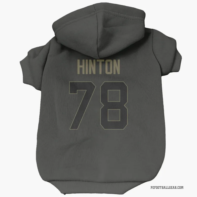 Myles Hinton Black Philadelphia Eagles Service Cat & Dog Pet Hoodie