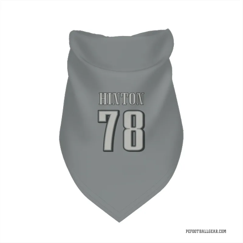 Myles Hinton Charcoal Philadelphia Eagles Cat & Dog Pet Bandana
