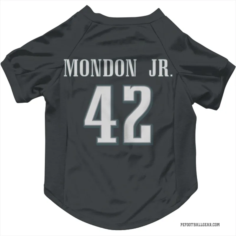 Smael Mondon Jr. Black Philadelphia Eagles Cat & Dog Pet Jersey
