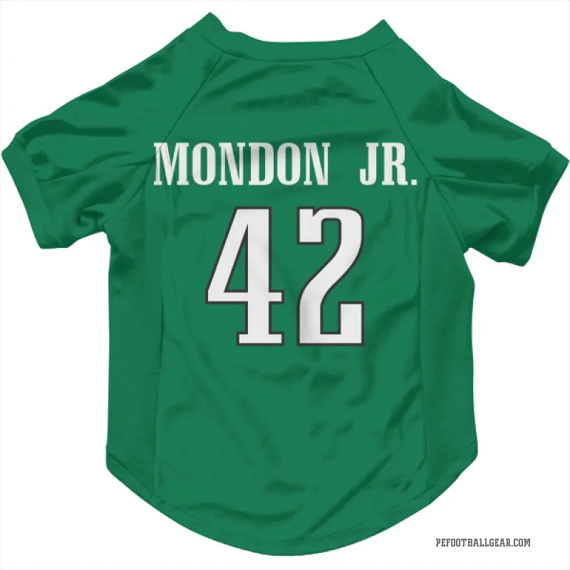 Smael Mondon Jr. Green Philadelphia Eagles Kelly Cat & Dog Pet Jersey